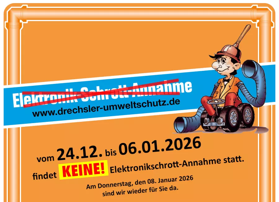 Keine Elektroschrottannahme an Weihnachten